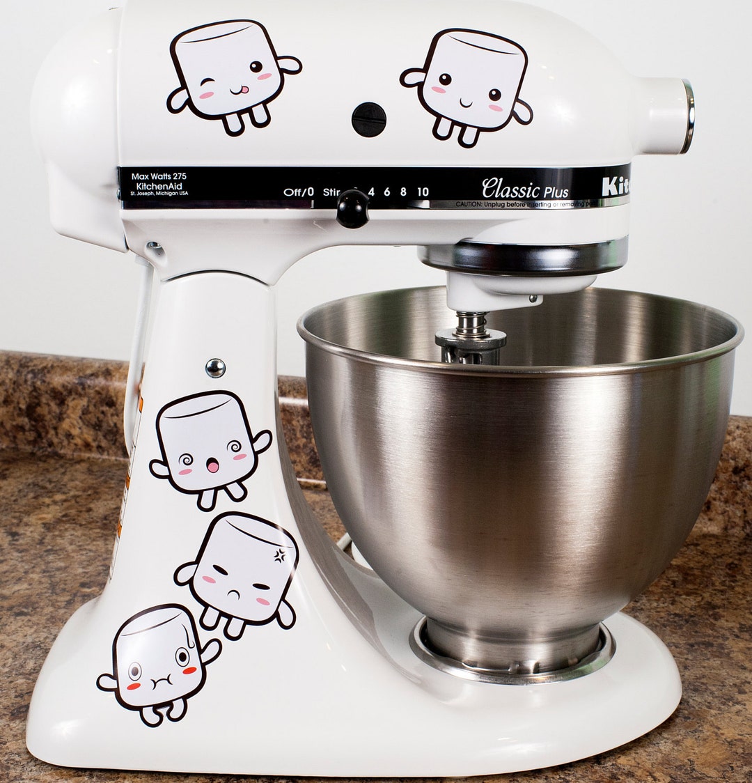 Tasty Marshmallows Kitchenaid Mixer Mixing Machine Decal Art Wrap Etsy