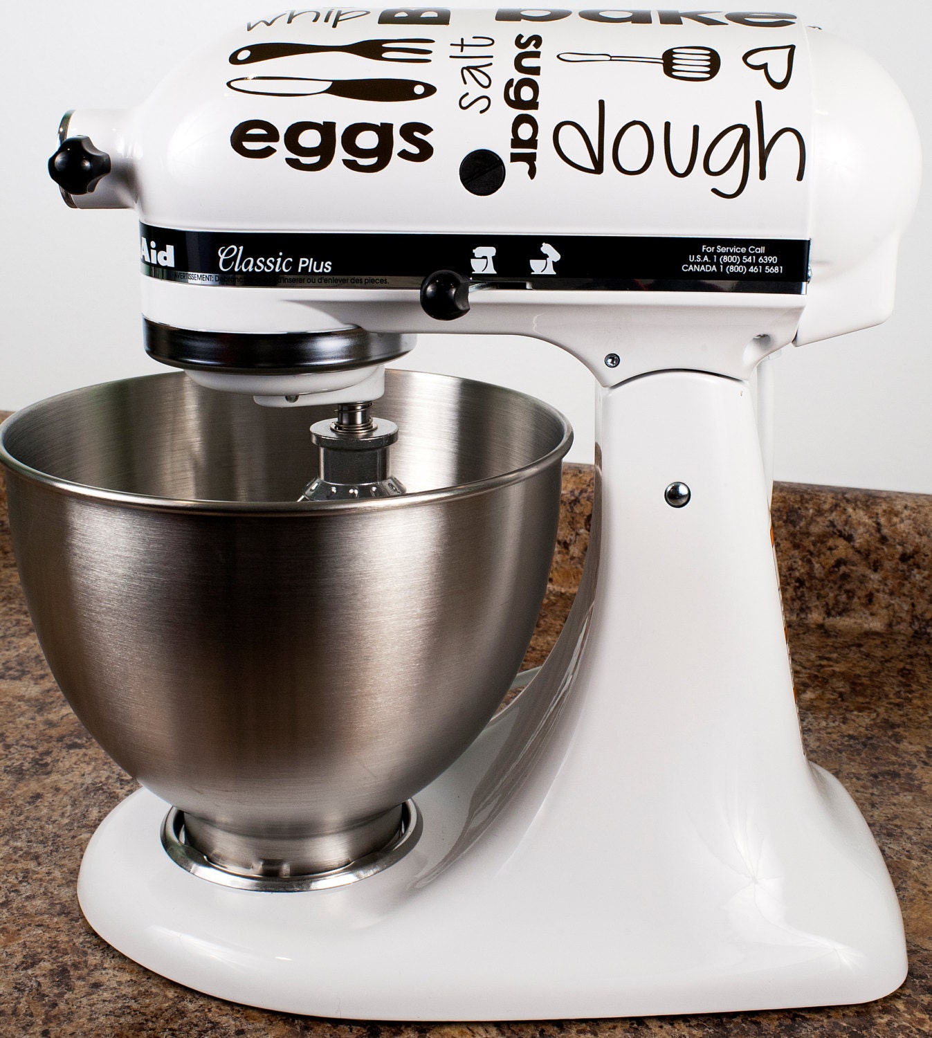 Subway Style Baking Cookies Kitchenaid Mixer Mixing Machine Decal