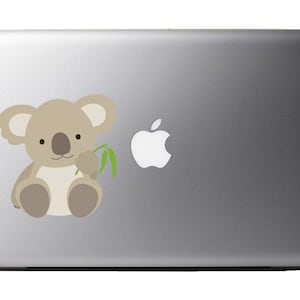 Cartoon Baby Koala Bear - Vinyl Decal for Laptop,  Windows, Glass and Cars Sticker