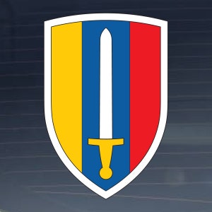 米陸軍師団 - 陸軍ベトナム SSI フルカラー ビニール デカール 屋内屋外用ビニール デカール - 複数のサイズ