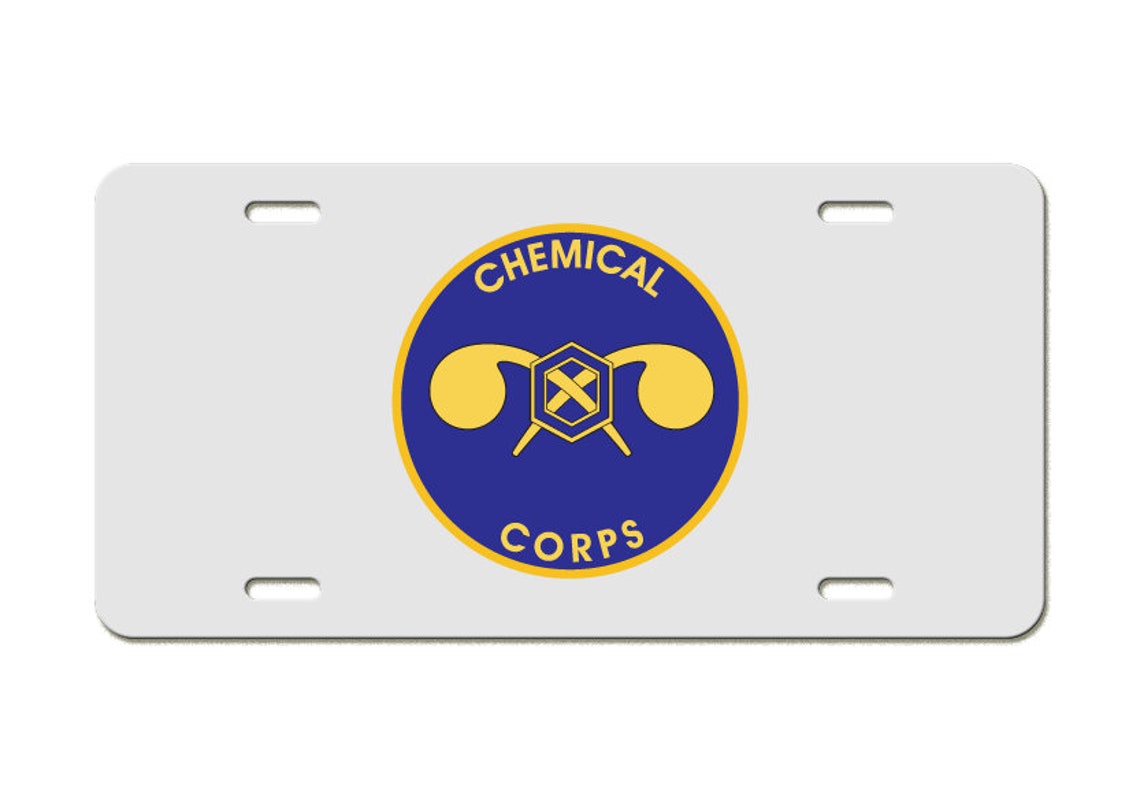 US Army Division Chemical Corps Plaque Aluminum License | Etsy
