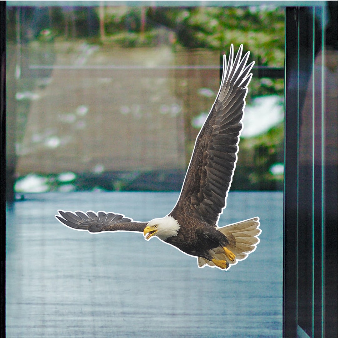 Bald Eagle Scream Vinyl Static Full Color Cling - Etsy