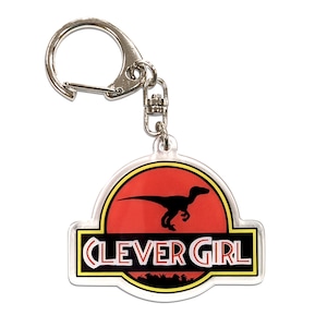 Clever Girl Raptor Acrylic Keychain