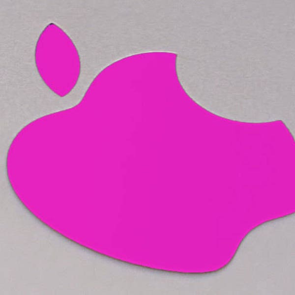 Hot Pink Color Changer Logo Overlay for Macbook