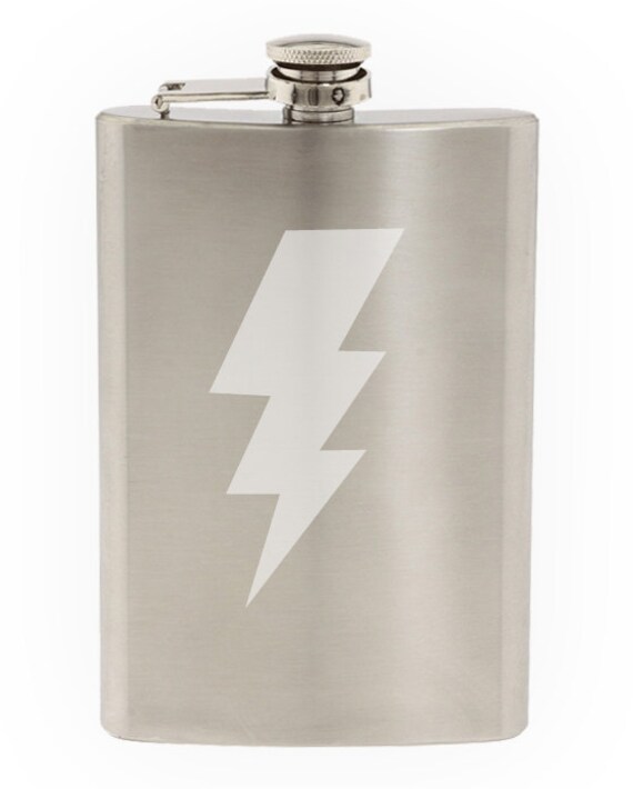 8oz Carny Power Stainless Steel Stainless Steel Flask 8oz Carny Power Stainless Steel Stainless Steel Flask
