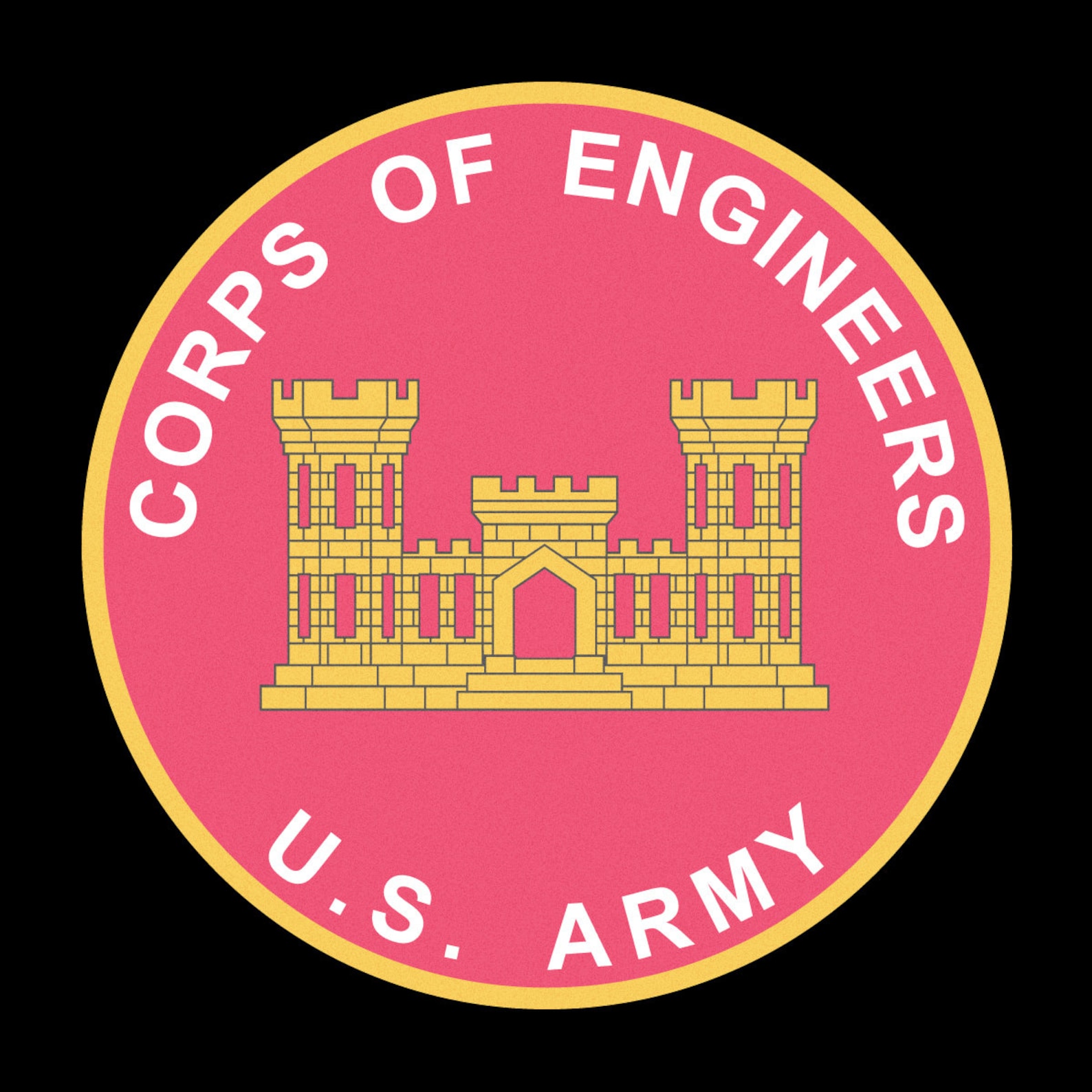 US Army Division Engineers Corps Plaque Reflective Indoor Etsy