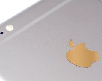 Gold Color Changer Overlay for Apple iPhone 7 and 7 Plus Logo Vinyl Sticker Decal