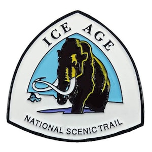 Ice Age National Scenic Trail - 1" Enamel PinBrooch for Jacket Tote Hand Bag