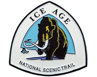 Ice Age National Scenic Trail - 1 « Émail PinBrooch pour veste Tote Hand Bag