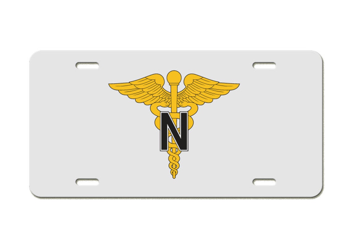 thumbnail interactive-video image 1 of Army Nurse Corps Seal Die Cut Vinyl Sticker - 4x4 Inches - Military Nursing Officer 1 of 2