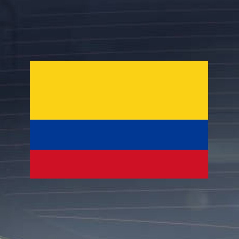Columbian Country National Flag Decal Columbia Decal Full - Etsy