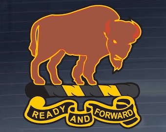 US Army Division - 10th Cavalry DUI Indoor Outdoor Vinyl Decal - Multiple Sizes available