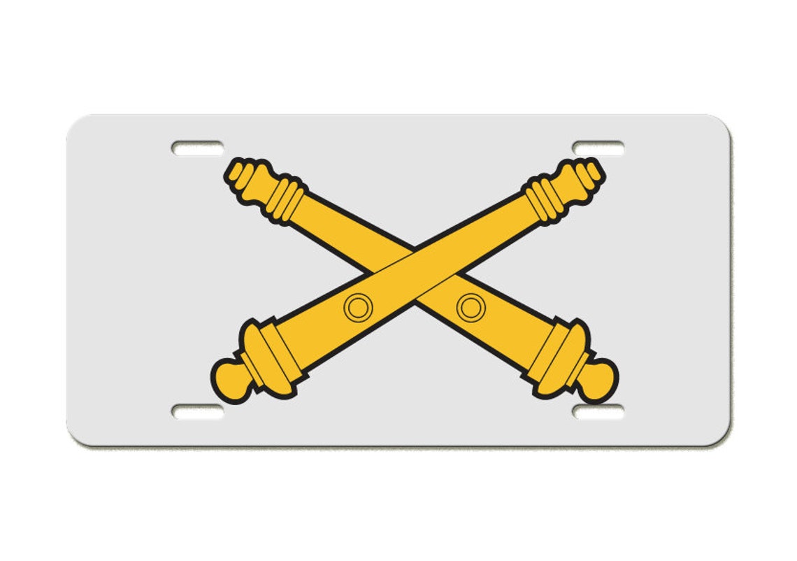 US Army Division Field Artillery Emblem Aluminum License Etsy