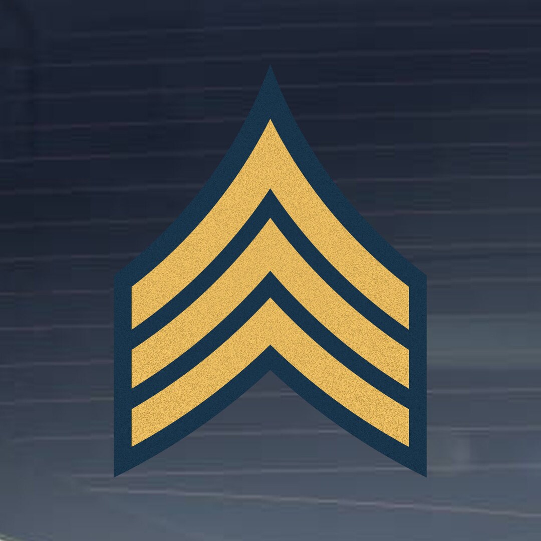 US Army Division - US Army Rank Sergeant First Class E-7 Reflective ...