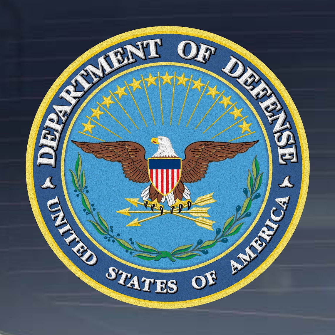 US Army Division Department of Defense Seal Reflective Etsy