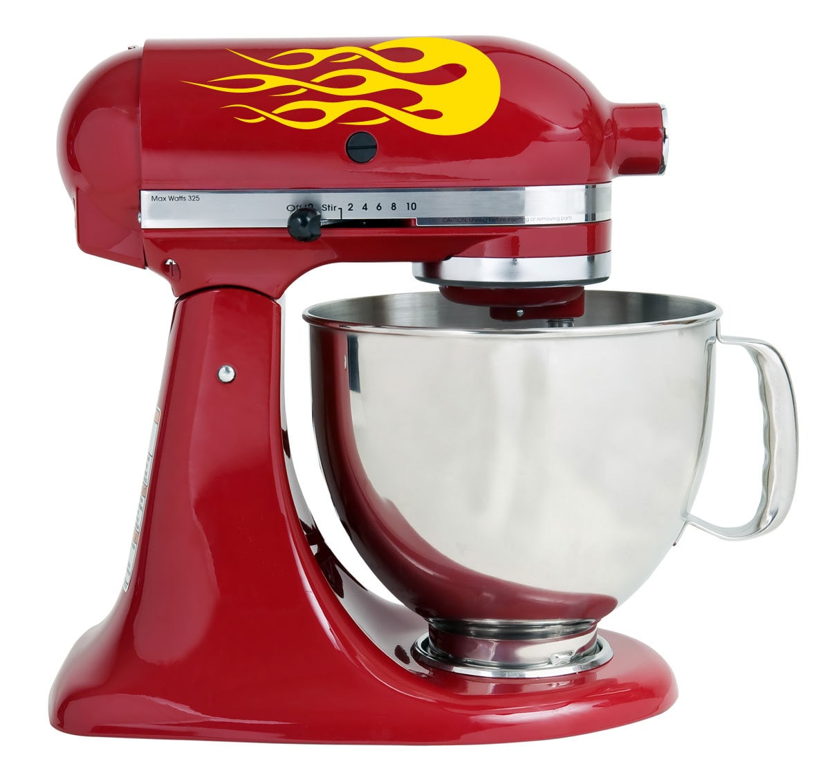 Yellow Flames Bakery Kitchenaid Mixer Mixing Machine Decal Art Etsy