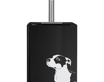Kegerator Pitbull Dog Love Brewing Fridge Vinyl Decal Wrap