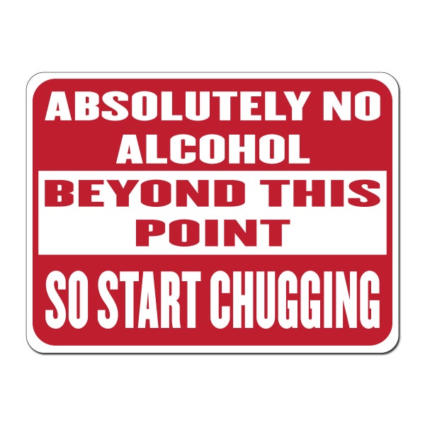 No Alcohol Beyond This Point Sign - Etsy
