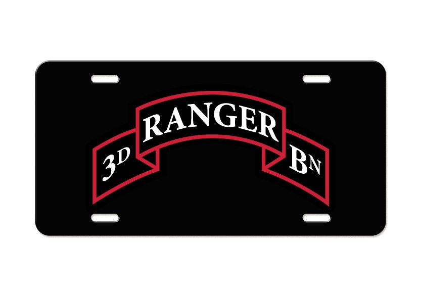 US Army - 3rd Ranger Battalion Tab - Aluminum License Plate - Etsy