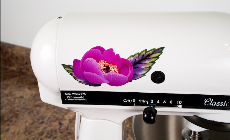 Pretty Garden Flower Kitchenaid Mixer Mixing Machine Decal Art Set - Etsy