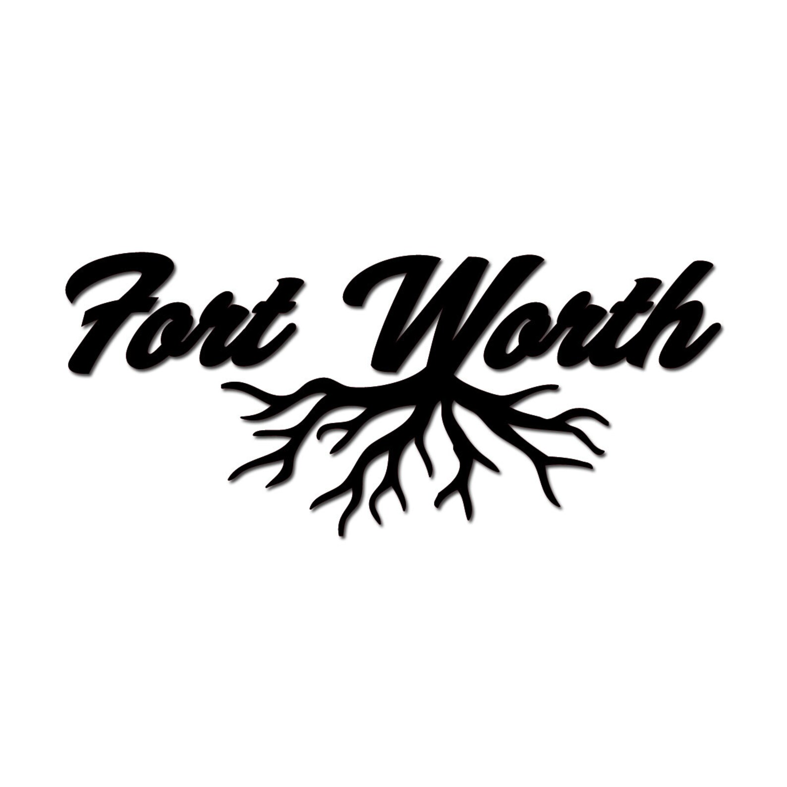 Fort Worth Texas Roots Hometown City Vinyl Decal for Cars, Laptops ...