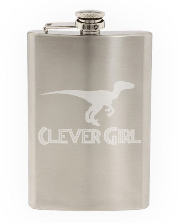 8oz T-Rex Stainless Steel Flask 8oz T-Rex Stainless Steel Flask