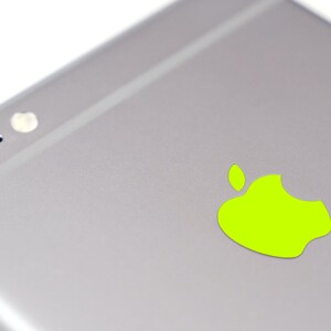 Neon Yellow Color Changer Overlay for Apple iPhone 7 and 7 Plus Logo Vinyl Sticker Decal