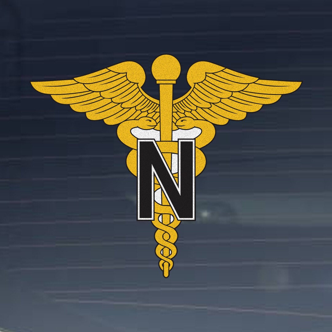 US Army Nurse Corps USANC Branch Insignia Laser Patch VELCRO hook
