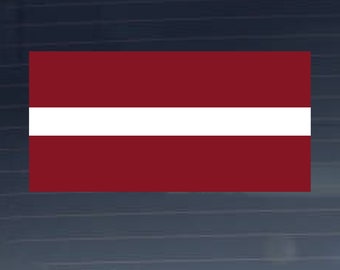 Letonia Country National Flag Decal Full Color Vinyl Sticker Calcomanía para automóviles, computadoras portátiles, tabletas, botellas de agua y más