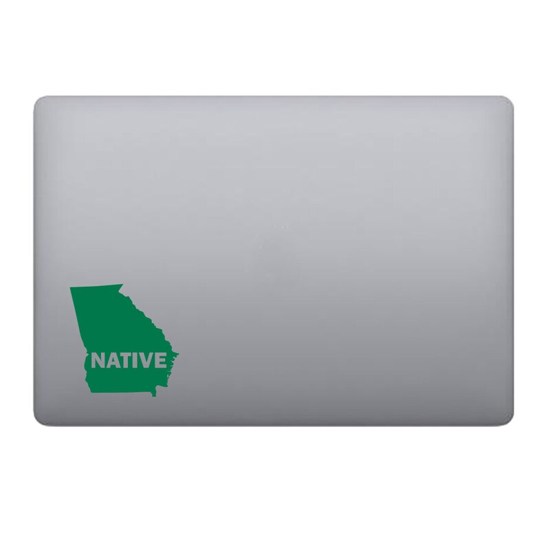 Georgia Native Sticker Georgia Native State Shape Vinyl Decal (many Colors and Sizes Available ...