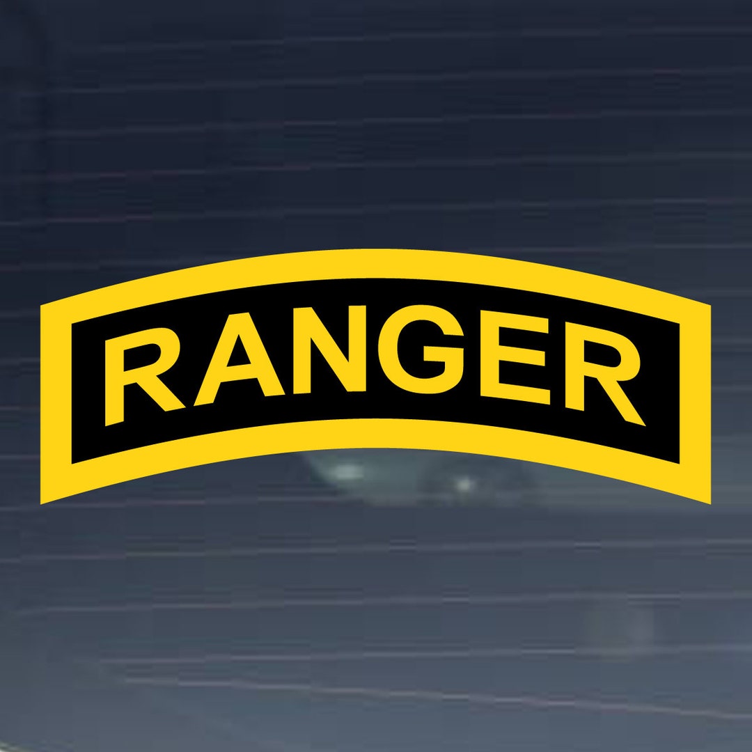 US Army Division - Ranger Tab Full Color Vinyl Decal Indoor Outdoor ...