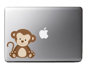 Cartoon Baby Monkey - Vinyl Decal for Laptop,  Windows, Glass and Cars Sticker
