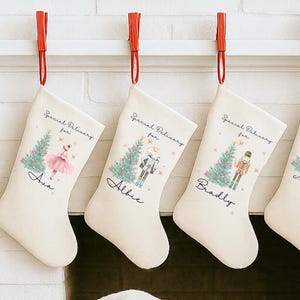 Personalised Christmas Special Delivery Stocking, First Christmas Stocking, Family Christmas Stocking Set, Sugar Plum Fairy, Nutcracker