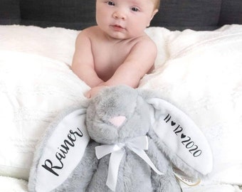 Personalised New born Baby Gift , Bunny, Baby Boy Gift, Gift for Baby, Flower Girl Gifts, Personalised Bunny, Personalised Teddy