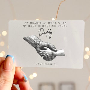 Regalo personalizzato per lui, biglietto da portafoglio, regali per la festa del papà, regali per papà, regali per papà, regalo per il nonno, biglietti da portafoglio, regali per il nonno, regali personalizzati
