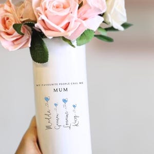 Birthday Gifts, Gifts For Mum, Personalised Vase, Mum Gifts, Gifts For Her, Ceramic Vase, Gifts For Mom, Flower Vase, Custom Gifts