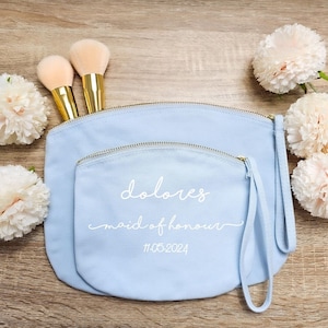 Personalised Make Up Bag, Maid Of Honour Gift, Personalised Gift For Her, Custom Makeup Bag, Gift For Him, Personalized Gift,Bridesmaid Gift