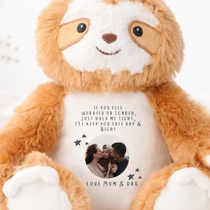 Personalised Teddy with Photo, Photo Gift Soft Toys, Kids/Auntie/Dad/Uncle/Mum/Grandparents Gift, Custom Cuddly Gifts