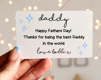 Personalised Wallet Card, Fathers Day Gifts, Gift For Him, Gifts For Dad, Dad Gifts, Photo Card, Gift For Dad, Wallet Cards, Custom Gifts
