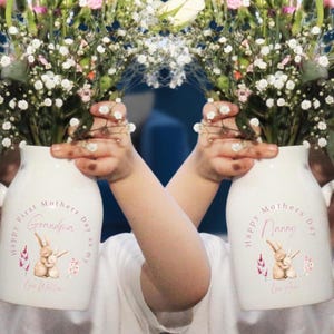 Birthday  Gift for Mum,Gift for Nanna , Personalised If nanny were flowers, Jug Vase,  Gift for Mum, Gift for Mom, Mother Day Gift, Grandma