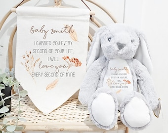 Personalised Miscarriage Gift, Baby Loss Bunny, Memorial Gift, Baby Memorial Keepsake, Remembrance Gifts, Sympathy Gifts, Angel Baby