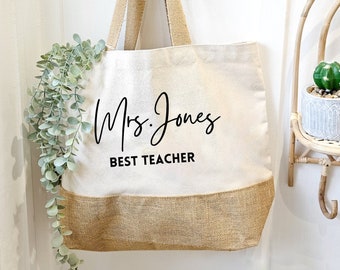 Personalised Tote Bag, Teacher Gift, Thank You Teacher, Thank You Gift, Personalised Teacher Gift, Gift For Her, Personalised Gifts