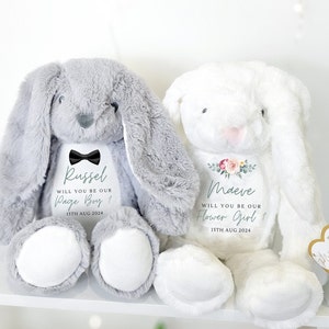 Personalised Soft Toy, Page Boy Gift, Flower Girl Gift, Wedding Favours, Gift For Her, Gift For Him, Personalized Gifts, Teddy Bear