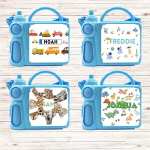 Boîte à collation personnalisée, sac à lunch pour enfants, boîte à lunch pour garçons, boîte à lunch dinosaure, boîte à lunch de football, bouteille d'eau, boîte à lunch, baignoire à collation