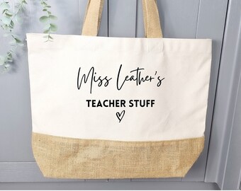 Teacher Gift , Teacher Gifts, Personalised Teacher Tote Bag, Thank you Teacher, Gift for Teacher, Teacher Tote Bag, Teacher