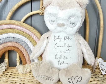 Remembrance Gift, Memorial Gifts, Memory Teddy Bear, Personalised Tea Light Holder, Personalised Gift, Sympathy Gift, Miscarriage Gift
