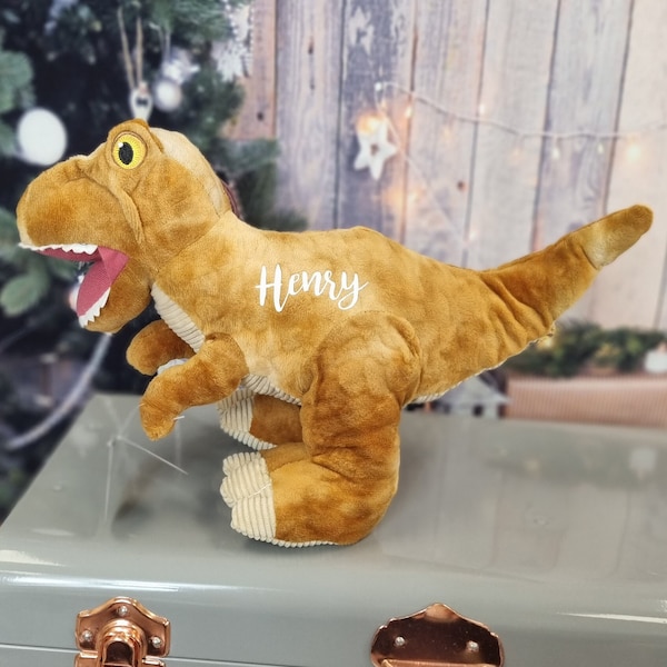 T-Rex Gift, Personalised Tyrannosaurus Rex,Page Boy Gifts, T-Rex Present, Dinosaur Lovers, T-Rex Dinosaur Soft Toy, Tyrannosaurus Rex