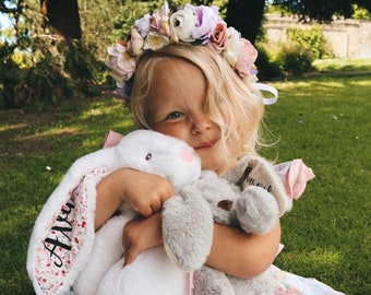 Proposta per ragazza di fiori, regalo per ragazza di fiori, regalo per damigella d&#39;onore, bomboniere, sarai la mia damigella d&#39;onore, coniglietto personalizzato,