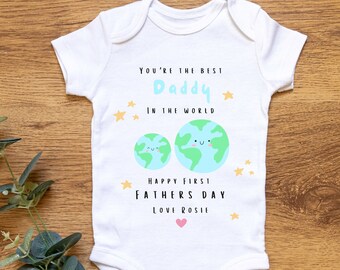 Personalised Baby Vest, Fathers Day Gift, First Fathers Day, Baby Gift, Babygrow, Gift For Dad,  Gift For Him, Gifts For Kids, Baby Clothes