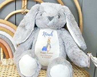 Personalised Easter Bunny, Teddy Bear, Ceramic Ornament, Peter Rabbit, Gifts For Kids, Personalised Gifts, Easter Teddy, Personalized Gifts